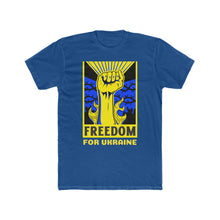 Load image into Gallery viewer, "Freedom For Ukraine" Cotton Crew Tee