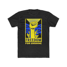 Load image into Gallery viewer, "Freedom For Ukraine" Cotton Crew Tee