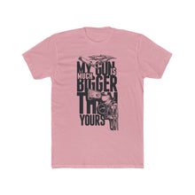 Load image into Gallery viewer, Men's "My Gun Is Bigger" Cotton Crew Tee