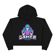 Load image into Gallery viewer, Woman's "Gamer Girl Squad" Crop Hoodie