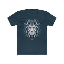 Load image into Gallery viewer, Men's "Lion Head Abstract" Cotton Crew Tee