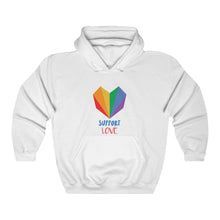 Load image into Gallery viewer, "Support Love" Unisex Heavy Blend™ Hooded Sweatshirt