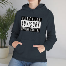 Load image into Gallery viewer, "Parental Advisory" Unisex Heavy Blend™ Hooded Sweatshirt