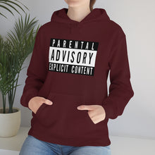 Load image into Gallery viewer, "Parental Advisory" Unisex Heavy Blend™ Hooded Sweatshirt