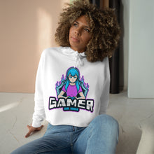 Load image into Gallery viewer, Woman's "Gamer Girl Squad" Crop Hoodie