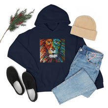 Load image into Gallery viewer, "Abstract Lion" Unisex Heavy Blend™ Hooded Sweatshirt