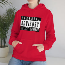 Load image into Gallery viewer, "Parental Advisory" Unisex Heavy Blend™ Hooded Sweatshirt