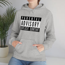 Load image into Gallery viewer, "Parental Advisory" Unisex Heavy Blend™ Hooded Sweatshirt