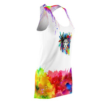 Load image into Gallery viewer, Women's "Floral Lion" Racerback Dress