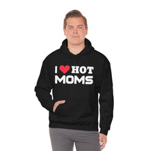 Load image into Gallery viewer, "I Love Hot Moms" Unisex Heavy Blend™ Hooded Sweatshirt
