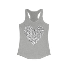 Load image into Gallery viewer, Women's "Heart" Ideal Racerback Tank