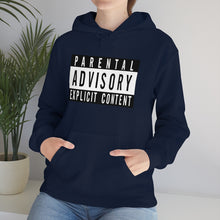 Load image into Gallery viewer, "Parental Advisory" Unisex Heavy Blend™ Hooded Sweatshirt
