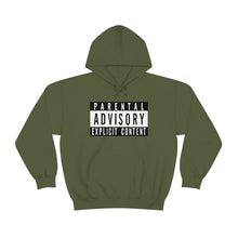 Load image into Gallery viewer, "Parental Advisory" Unisex Heavy Blend™ Hooded Sweatshirt