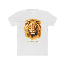 Load image into Gallery viewer, Men's "Fearless Lion" Cotton Crew Tee