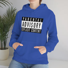 Load image into Gallery viewer, "Parental Advisory" Unisex Heavy Blend™ Hooded Sweatshirt