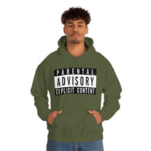 Load image into Gallery viewer, "Parental Advisory" Unisex Heavy Blend™ Hooded Sweatshirt