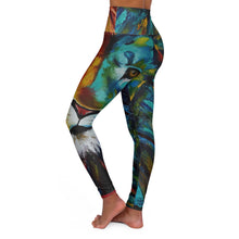 Load image into Gallery viewer, Woman's "Lion" High Waisted Yoga Leggings