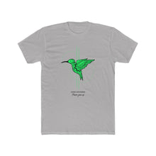 Load image into Gallery viewer, Men's "Savage Hummingbird Never Give Up" Cotton Crew Tee