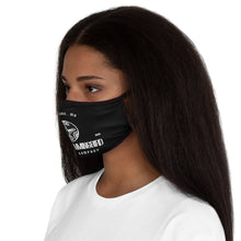 Load image into Gallery viewer, Unisex "Savage Hummingbird" Black Fitted Polyester Face Mask
