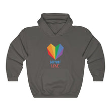 Load image into Gallery viewer, "Support Love" Unisex Heavy Blend™ Hooded Sweatshirt