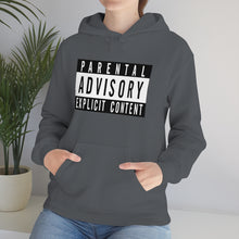 Load image into Gallery viewer, "Parental Advisory" Unisex Heavy Blend™ Hooded Sweatshirt