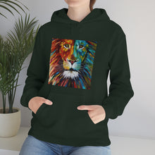 Load image into Gallery viewer, "Abstract Lion" Unisex Heavy Blend™ Hooded Sweatshirt