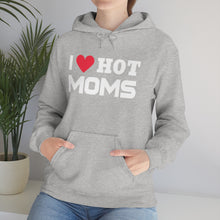 Load image into Gallery viewer, "I Love Hot Moms" Unisex Heavy Blend™ Hooded Sweatshirt