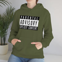 Load image into Gallery viewer, "Parental Advisory" Unisex Heavy Blend™ Hooded Sweatshirt