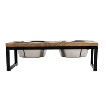 Load image into Gallery viewer, Wood &amp; Metal Elevated Feeder