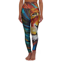 Load image into Gallery viewer, Woman's "Lion" High Waisted Yoga Leggings