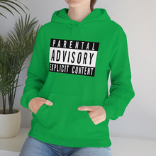Load image into Gallery viewer, "Parental Advisory" Unisex Heavy Blend™ Hooded Sweatshirt