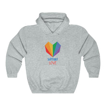 Load image into Gallery viewer, "Support Love" Unisex Heavy Blend™ Hooded Sweatshirt