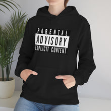 Load image into Gallery viewer, "Parental Advisory" Unisex Heavy Blend™ Hooded Sweatshirt