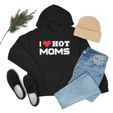 Load image into Gallery viewer, "I Love Hot Moms" Unisex Heavy Blend™ Hooded Sweatshirt