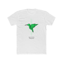 Load image into Gallery viewer, Men's "Savage Hummingbird Never Give Up" Cotton Crew Tee