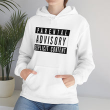 Load image into Gallery viewer, "Parental Advisory" Unisex Heavy Blend™ Hooded Sweatshirt
