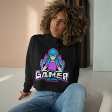 Load image into Gallery viewer, Woman's "Gamer Girl Squad" Crop Hoodie