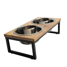 Load image into Gallery viewer, Wood &amp; Metal Elevated Feeder