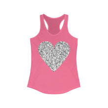 Load image into Gallery viewer, Women's "Heart" Ideal Racerback Tank