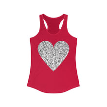 Load image into Gallery viewer, Women's "Heart" Ideal Racerback Tank